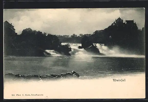 AK Rheinfall, Panorama-Ansicht