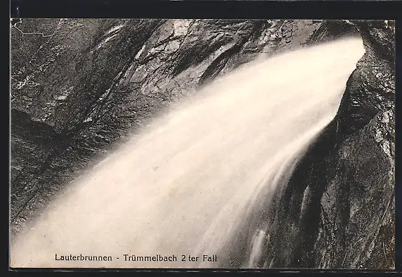 AK Lauterbrunnen, Trümmelbach, 2. Wasserfall