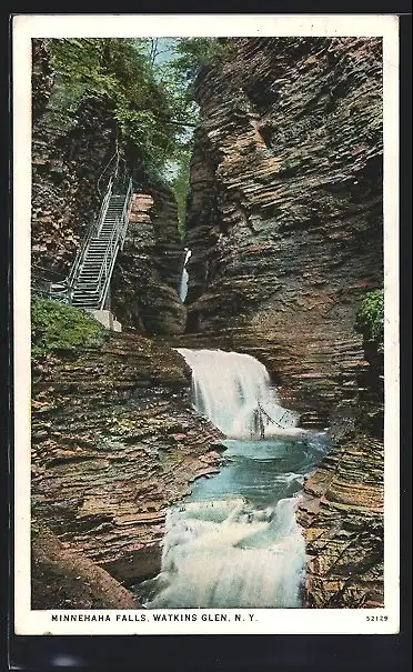 AK Watkins Glen, N. Y., Minnehaha Falls