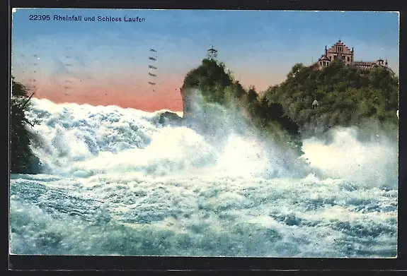AK Rheinfall, Wasserfall und Schloss Laufen