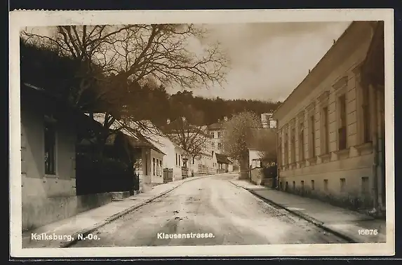 AK Wien, Kalksburg, Blick in die Klausenstrasse