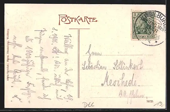 AK Weilburg, Tausendjahrfeier der Stadt 1906, Panorama