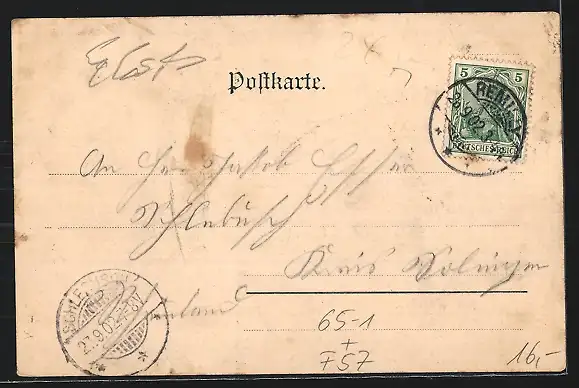 AK Rémilly, Bahnhof, Joli fou