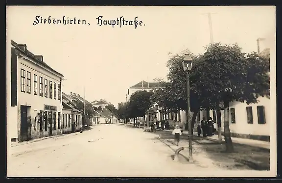 AK Wien-Siebenhirten, Geschäft v. Franz Keyzlar, Hauptstrasse