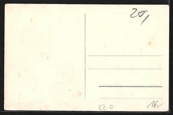 AK Drahotusch, Strassenpartie mit Ladengeschäften