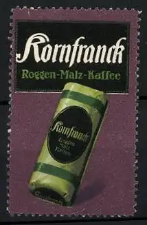 Reklamemarke Kornfranck Roggen-Malz-Kaffee, Verpackung