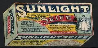 Reklamemarke Sunlight Seife, Schachtel