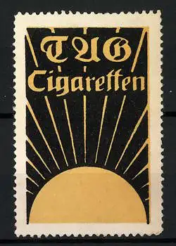 Reklamemarke TAG Cigaretten, Sonne