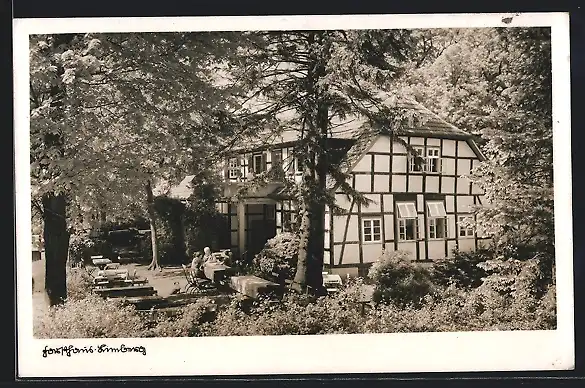 AK Börninghausen über Lübbecke, Gasthaus Forsthaus Limberg