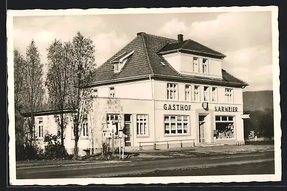 AK Dehme b. Bad Oeynhausen, Gasthof Karmeier