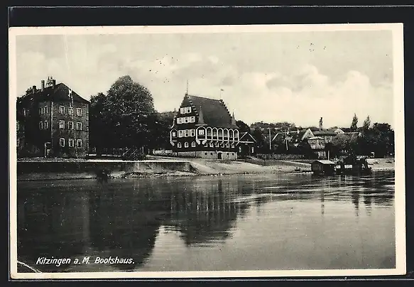 AK Kitzingen a.M., Partie am Bootshaus