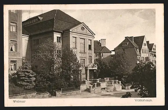 AK Weimar / Thür., Volkshaus