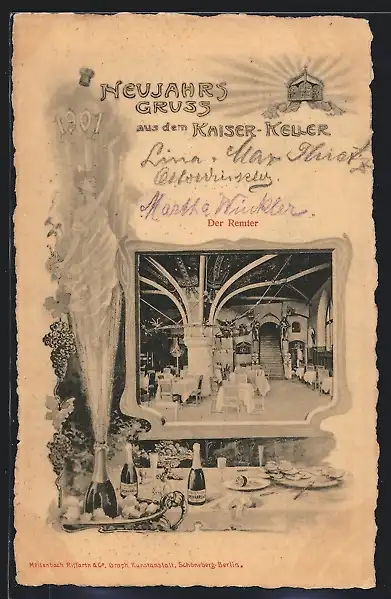 AK Berlin, Kaiser-Keller, Der Remter