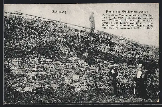 AK Schleswig, Reste der Waldemars Mauer