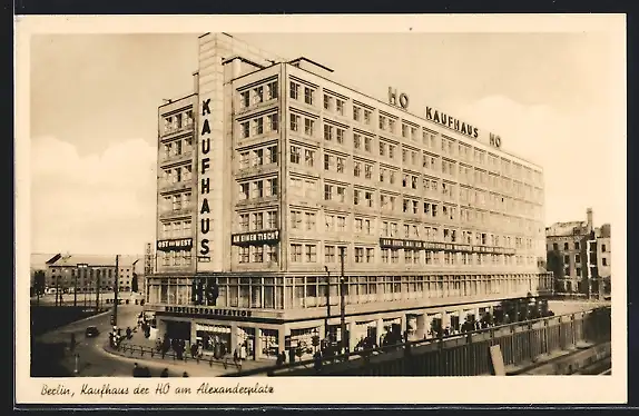 AK Berlin, Alexanderplatz, das HO Kaffeehaus