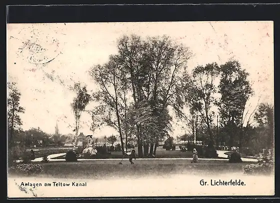 AK Berlin-Lichterfelde, Anlagen am Teltow Kanal