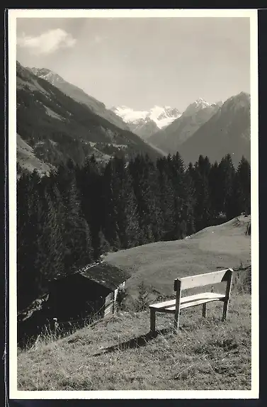 AK Klosters, Blick auf die Silvrettagruppe