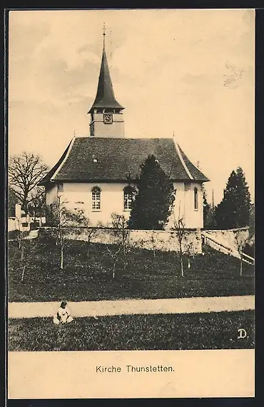 AK Thunstetten, Ansicht der Kirche