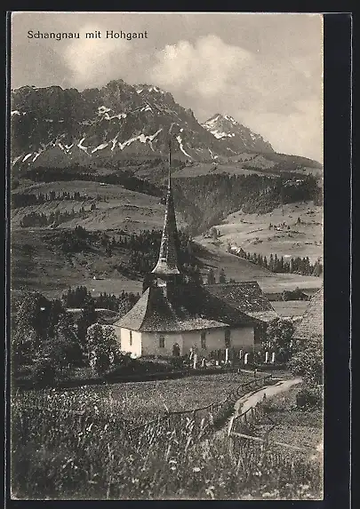 AK Schangnau, Kirche gegen Hohgant