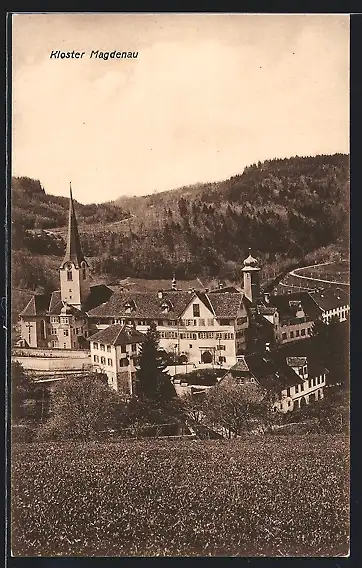 AK Wolfertswil, Blick zum Kloster Magdenau