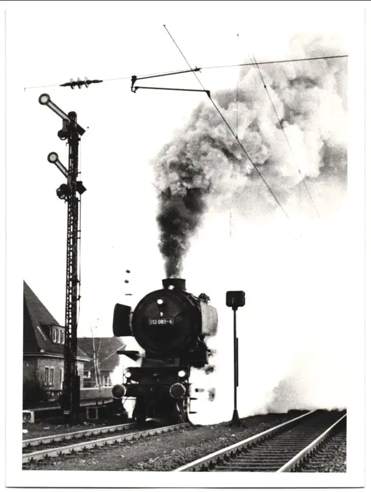 Fotografie Deutsche Bahn, Dampflok Nr. 012 081-6, Eisenbahn