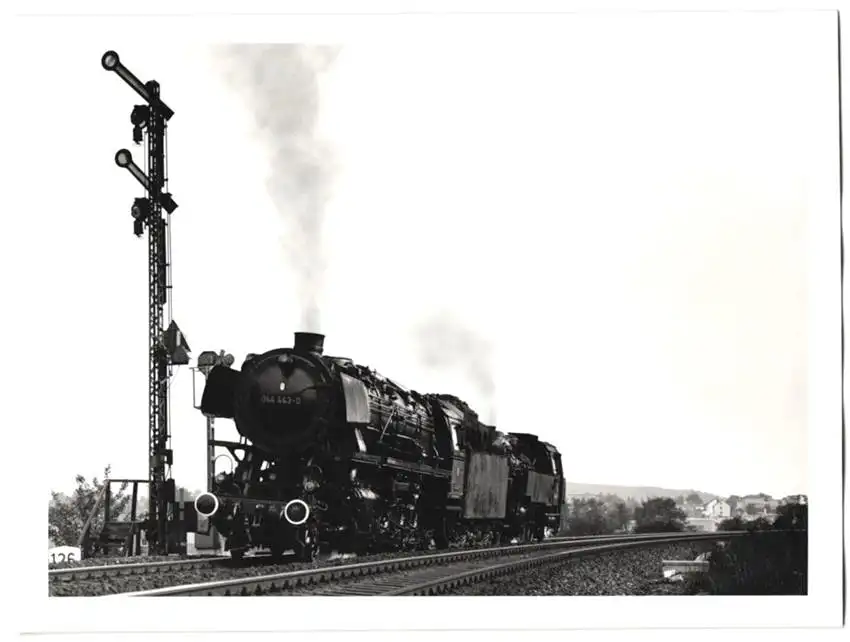 Fotografie Deutsche Bahn, Dampflok Nr. 044 443-0, Tender-Lokomotive, Eisenbahn