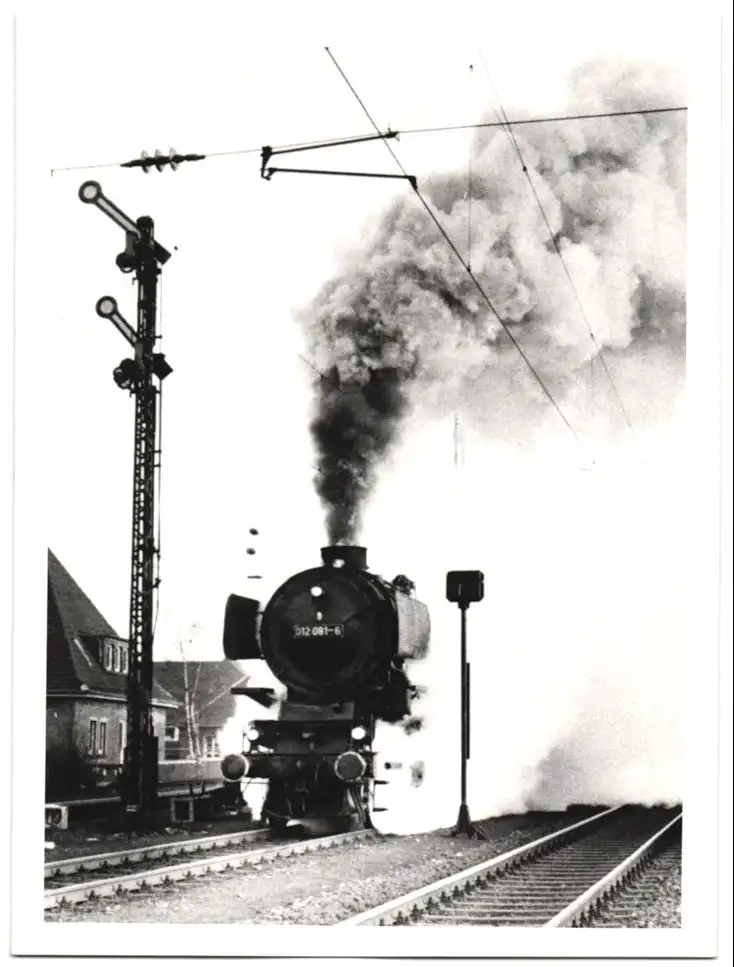 Fotografie Deutsche Bahn, Dampflok Nr. 012 081-6, Eisenbahn