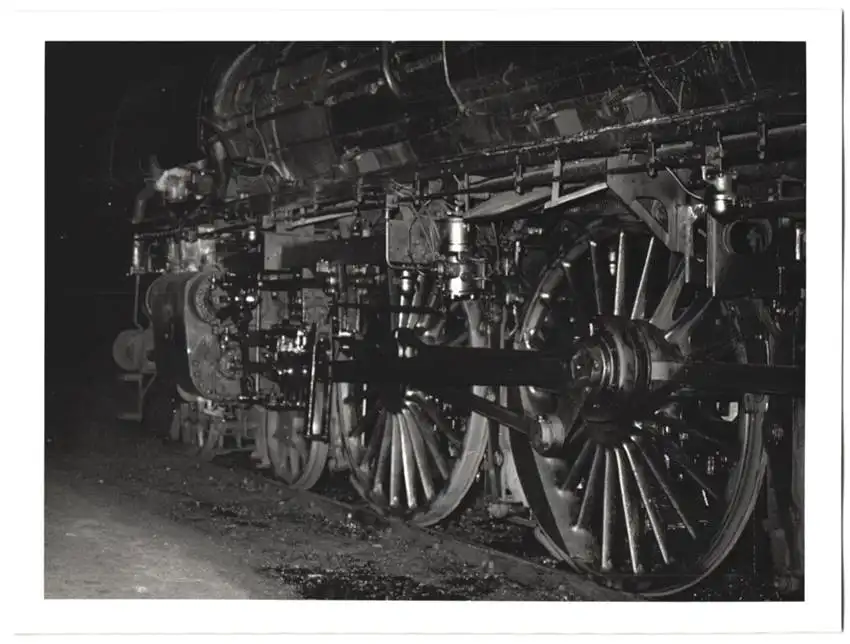Fotografie Deutsche Bahn, Detailaufnahme Dampflok, Eisenbahn