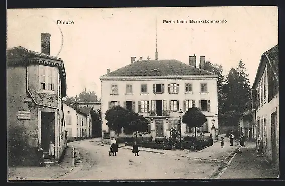 AK Dieuze, Strassenpartie am Bezirkskommando