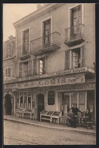 AK Lourdes, Restaurant et Pension de Famille Mme. Marceline Louis, 27 Boulevard de la Grotte