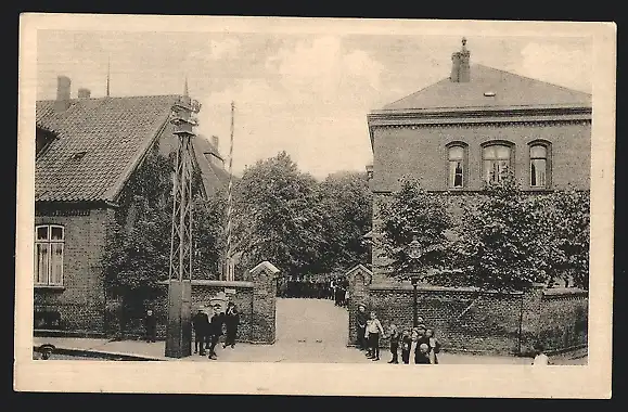 AK Tondern, Königliches Lehrerseminar 1788-1913, Eingang in den Seminarhof