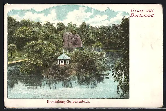 AK Dortmund, Kronenburg-Schwanenteich