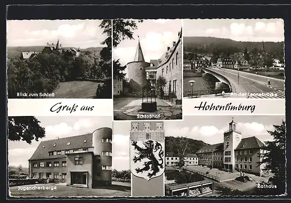 AK Hohenlimburg, Jugendherberge, Schloss, Lennebrücke, Rathaus