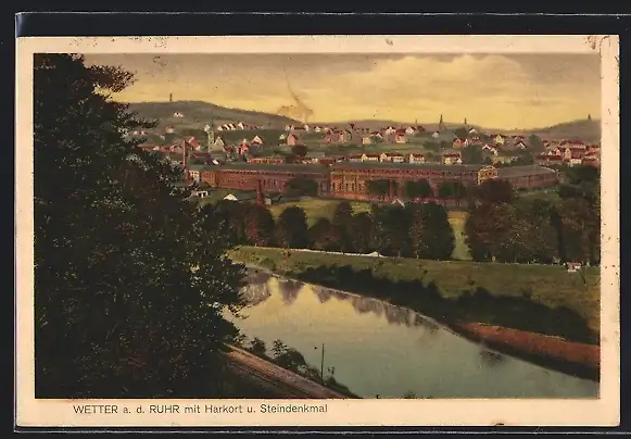 AK Wetter / Ruhr, Harkort und Steindenkmal