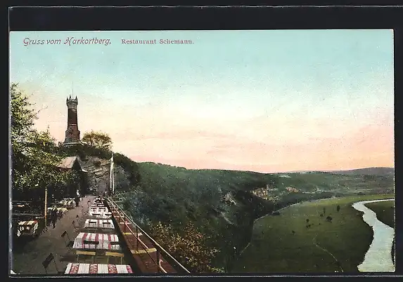 AK Wetter / Ruhr, Restaurant Schemann auf dem Harkortberg