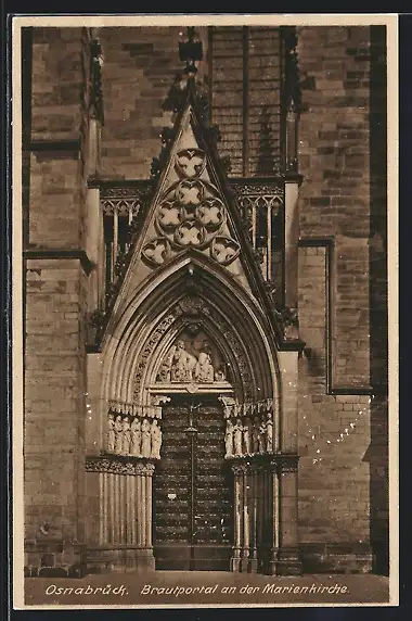 AK Osnabrück, Brautportal an der Marienkirche