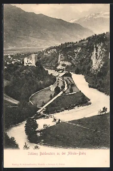 AK Sils, Schloss Baldenstein an der Albula-Bahn