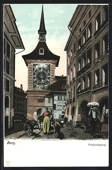 AK Bern, Kunstuhr im Zeitglockenturm