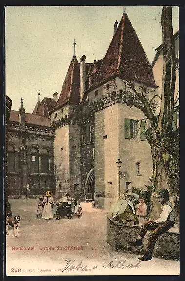 AK Neuchatel, Entrée du Chateau