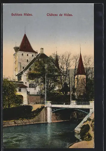 AK Nidau, Schloss im letzten Tageslicht