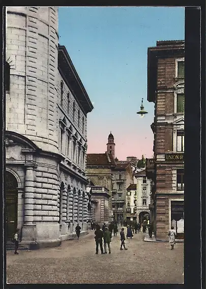 AK Lugano, Palazzo postale, Via Peri
