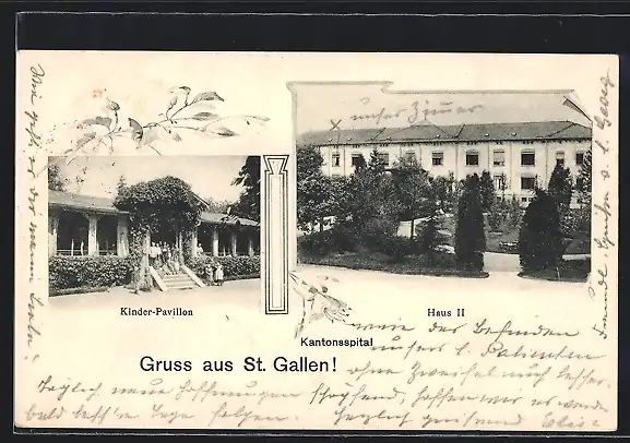 AK St. Gallen, Kantonsspital, Haus II, Kinder-Pavillon