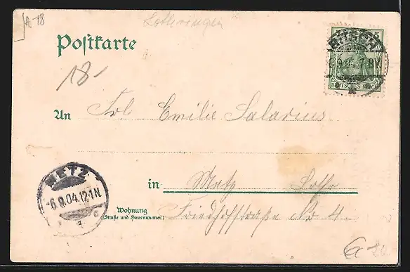 Lithographie Bitsch, Festung, Kaserne Freiherr von Falkenstein, Fort Sebastian