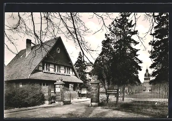 AK Berlin-Spandau, Eingang zur Ev. Johannesstift