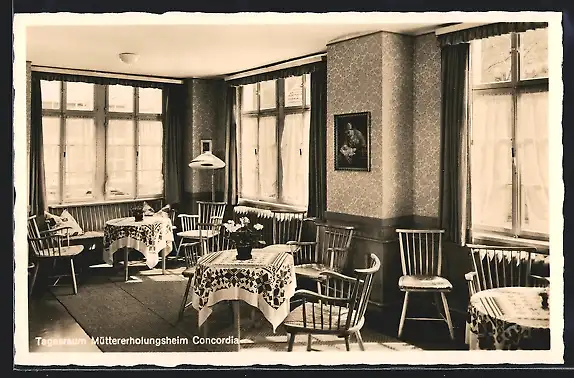 AK Concordia bei Betzdorf /Sieg, Müttererholungsheim, Tagesraum