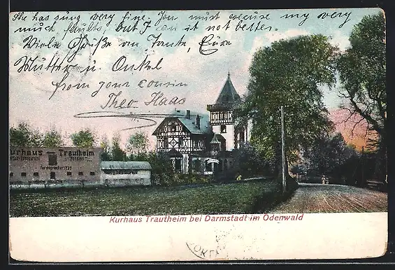 AK Trautheim bei Darmstadt, Kurhaus Trautheim