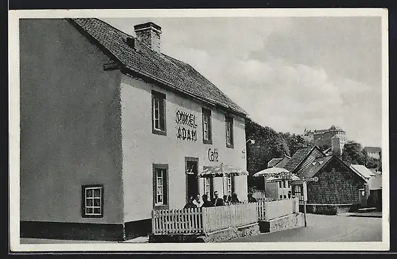 AK Blankenheim /Ahr, Cafe-Restaurant Onkel Adam