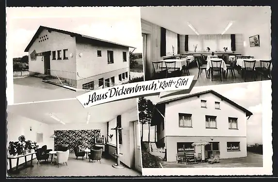 AK Rott / Eifel, Ferienheim der Arbeiterwohlfahrt Haus Dickenbruch, Innenansichten