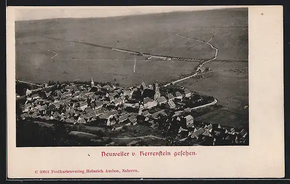 AK Neuweiler, Teilansicht v. Herrenstein gesehen