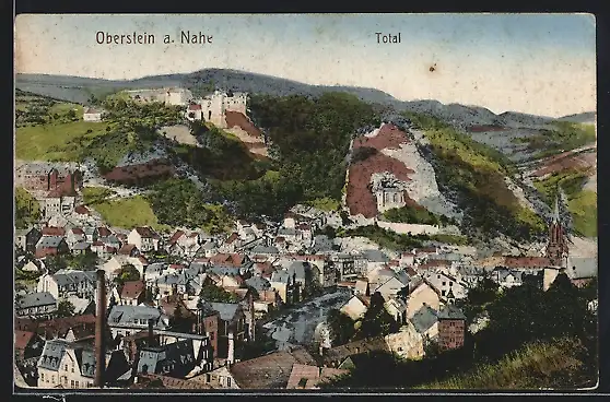 AK Oberstein / Nahe, Totalansicht